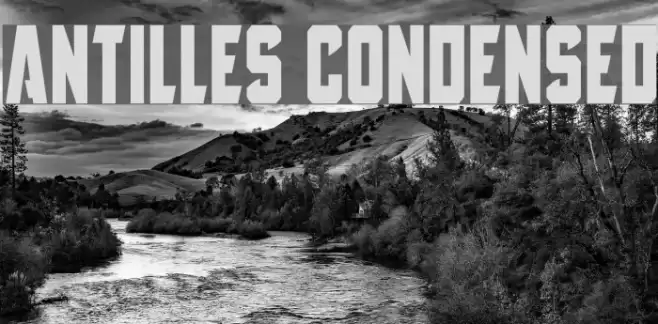 Antilles Condensed Font examples