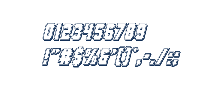 Antilles Engraved Italic Other Characters