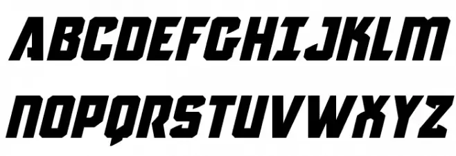Antilles Expanded Italic Caratteri MAIUSCOLE