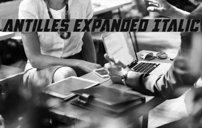 Antilles Expanded Italic Font examples