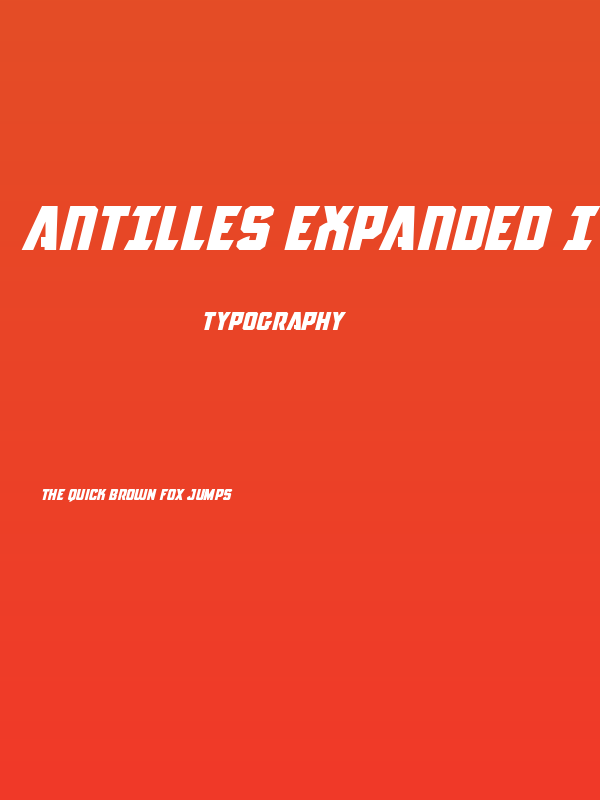 Antilles Expanded Italic Poster