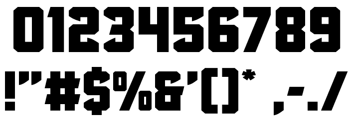 Antilles Expanded Font OTHER CHARS