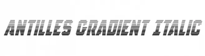 Antilles Gradient Italic  Fuentes Gratis Descargar