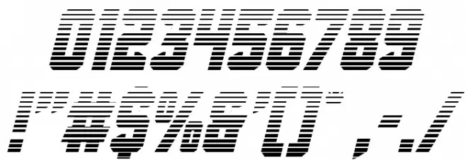 Antilles Gradient Italic Font OTHER CHARS