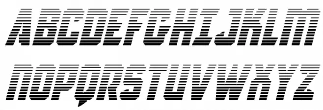 Antilles Gradient Italic Шрифта ВЕРХНИЙ