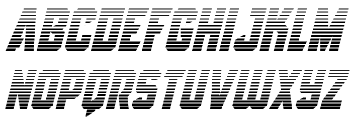 Antilles Gradient Italic Font LOWERCASE