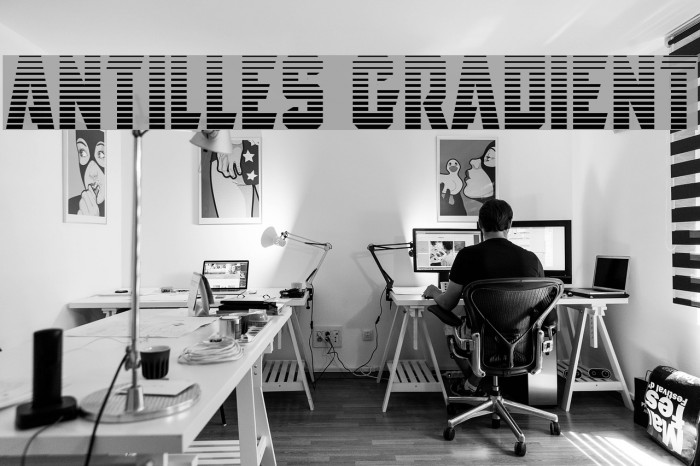 Antilles Gradient Font examples
