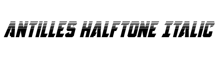 Antilles Halftone Italic  नि: शुल्क फ़ॉन्ट्स डाउनलोड