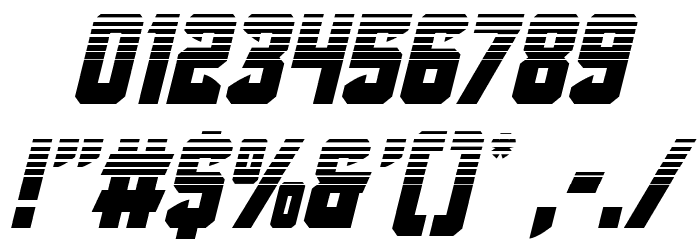 Antilles Halftone Italic Font OTHER CHARS