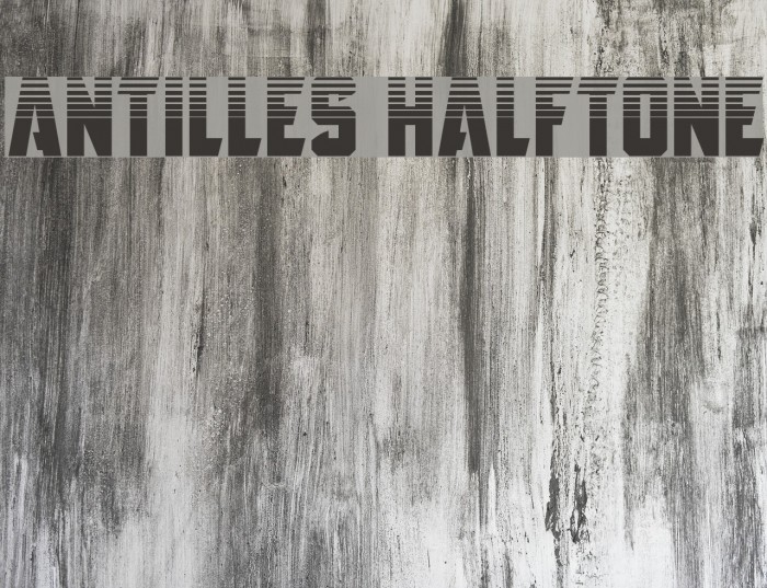 Antilles Halftone Font examples