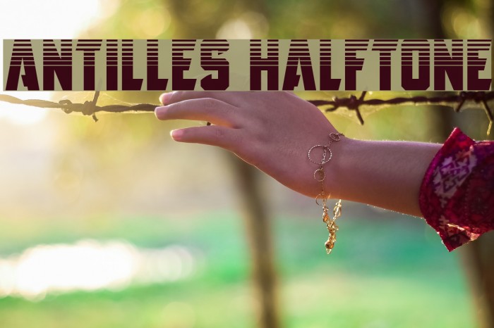 Antilles Halftone Font examples