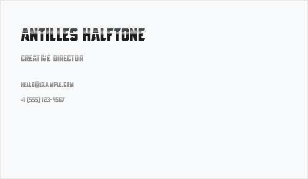 Antilles Halftone Business Card