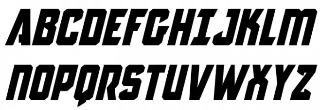 Antilles Italic Caratteri MAIUSCOLE