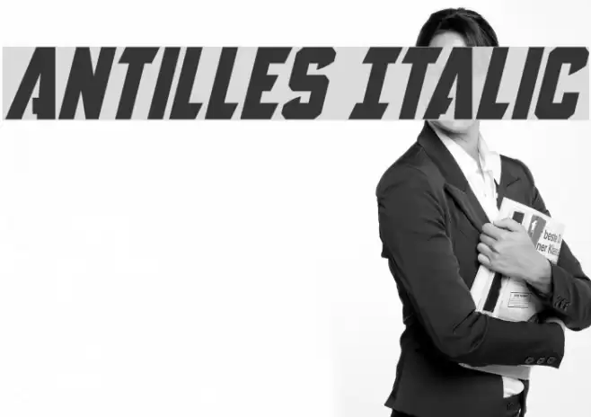Antilles Italic Font examples