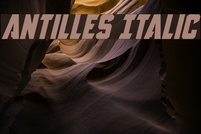 Antilles Italic Fuentes examples