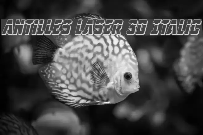 Antilles Laser 3D Italic Font examples