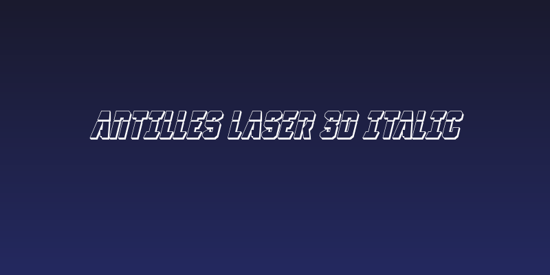 Antilles Laser 3D Italic Social Header