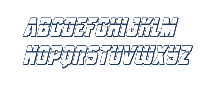 Antilles Laser 3D Italic Lowercase