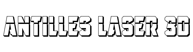 Antilles Laser 3D Font