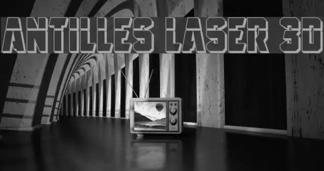 Antilles Laser 3D Font examples