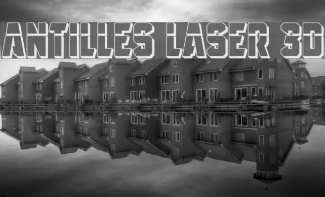 Antilles Laser 3D Font examples