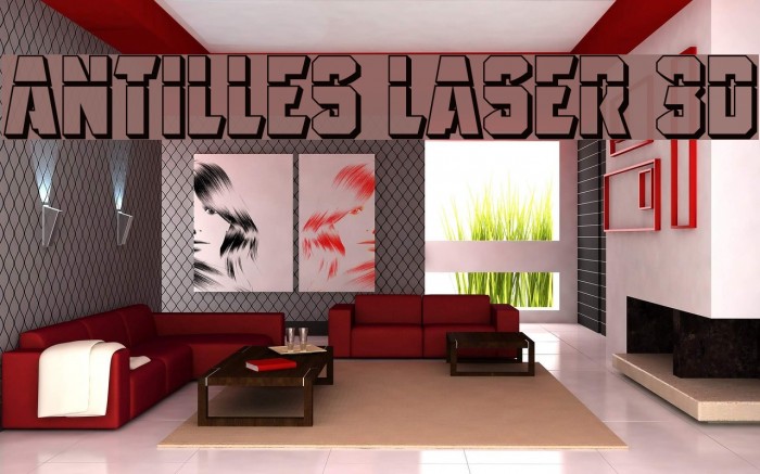 Antilles Laser 3D Font examples
