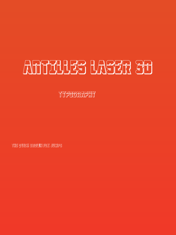 Antilles Laser 3D Poster