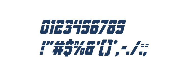 Antilles Laser Italic Other Characters