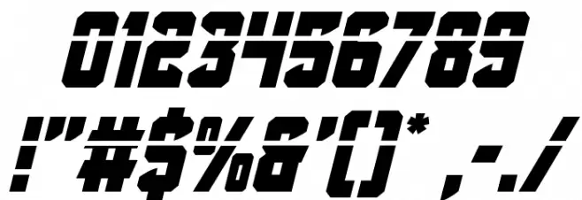 Antilles Laser Italic Font OTHER CHARS