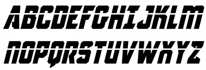 Antilles Laser Italic Font Litere mari