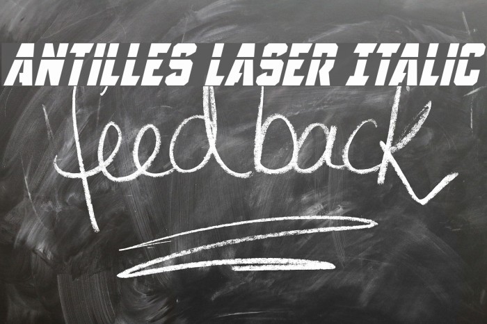 Antilles Laser Italic Example 2