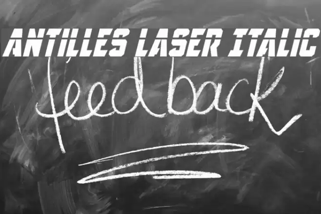 Antilles Laser Italic Font examples