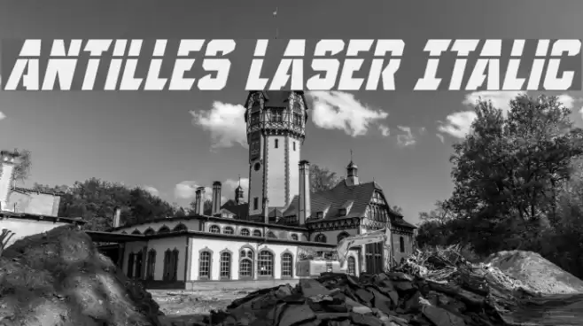 Antilles Laser Italic Font examples