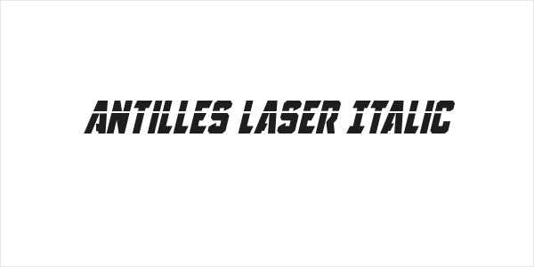 Antilles Laser Italic Logo