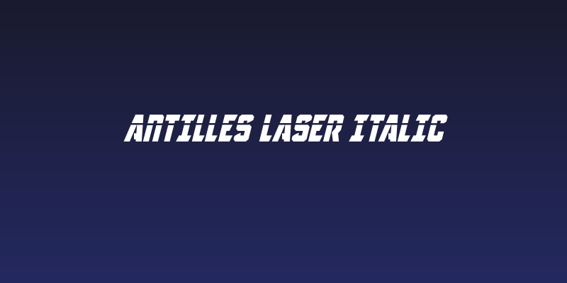 Antilles Laser Italic Social Header
