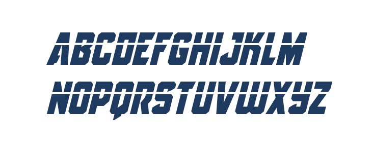 Antilles Laser Italic Lowercase
