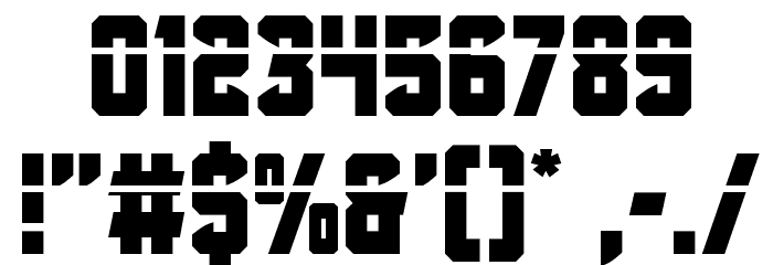 Antilles Laser Font OTHER CHARS