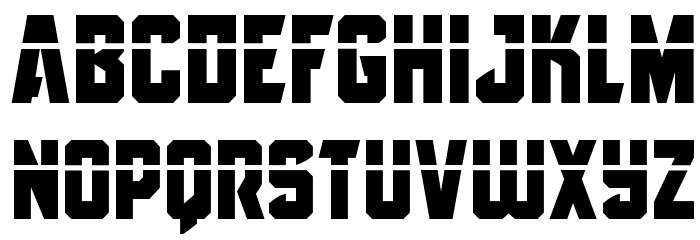 Antilles Laser Font LOWERCASE