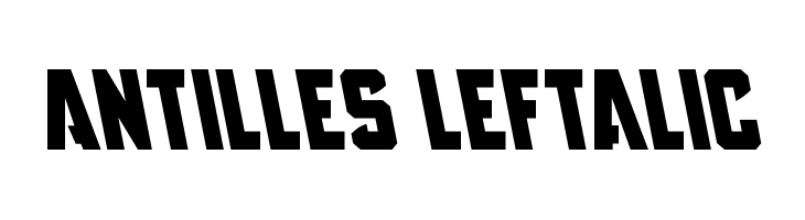Antilles Leftalic  フリーフォントのダウンロード