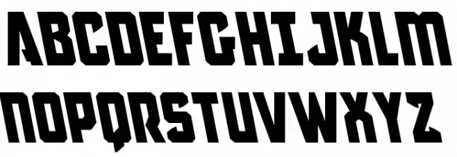 Antilles Leftalic Schriftart Groß