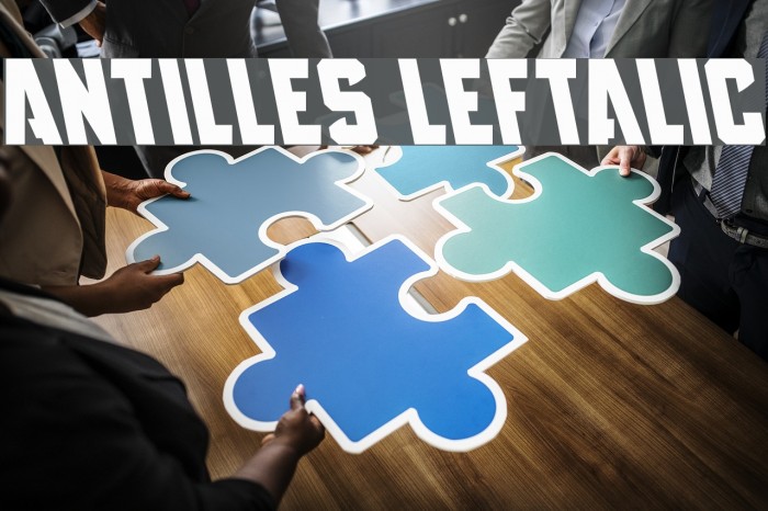 Antilles Leftalic Font examples