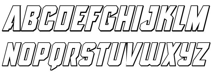 Antilles Outline Italic Font LOWERCASE