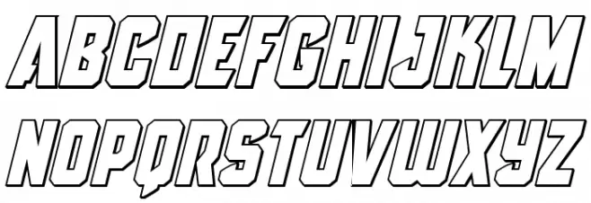 Antilles Outline Italic Fuentes MINÚSCULAS