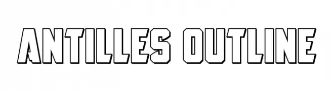 Antilles Outline  font caratteri gratis