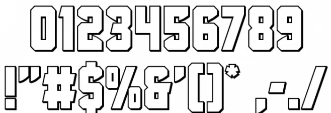 Antilles Outline Font OTHER CHARS