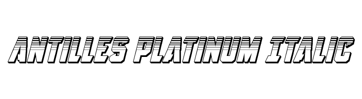 Antilles Platinum Italic フォント