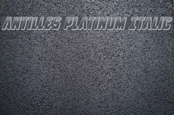 Antilles Platinum Italic Font examples