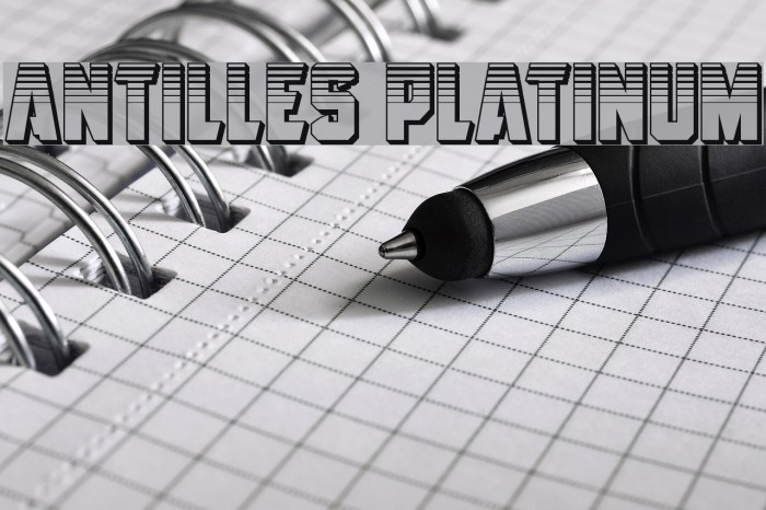 Antilles Platinum Font examples