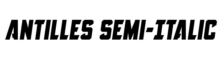 Antilles Semi-Italic  免费字体下载