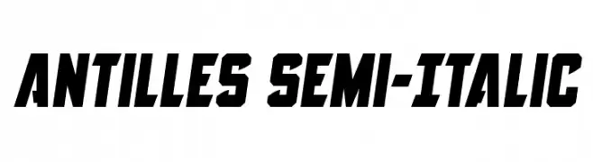 Antilles Semi-Italic  Free Fonts Download